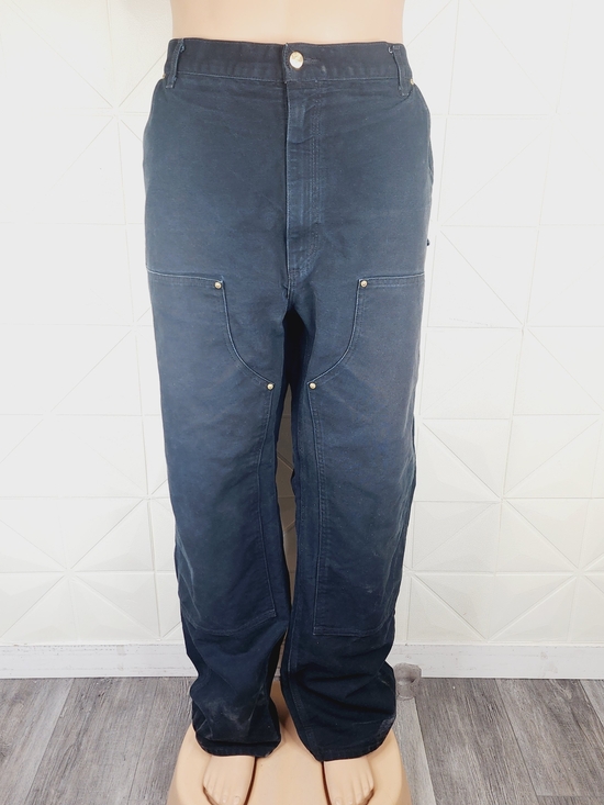 Carhartt Other - Vtg Carhartt Double Knee Duck Canvas Pants Mens 42x34 Black USA Made
